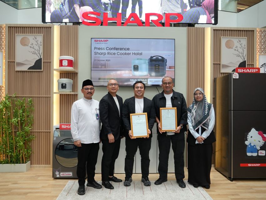 Rice Cooker SHARP Kantongi Sertifikat Halal BPJPH, Ini Dua Modelnya